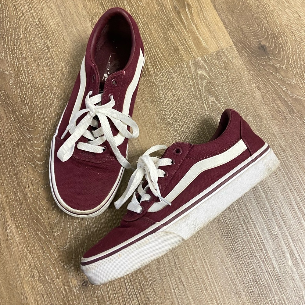 Burgundy Vans